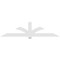 Ekena Millwork Redmond Architectural Grade PVC Gable Bracket, 108"W x 27"H x 2"D x 6"F, 6/12 Pitch GBP108X27X0206RED00 - alternate 4